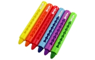 Pastelinių kreidelių rinkinys LEANTOYS, 6 vnt., 9cm