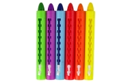 Pastelinių kreidelių rinkinys LEANTOYS, 6 vnt., 9cm