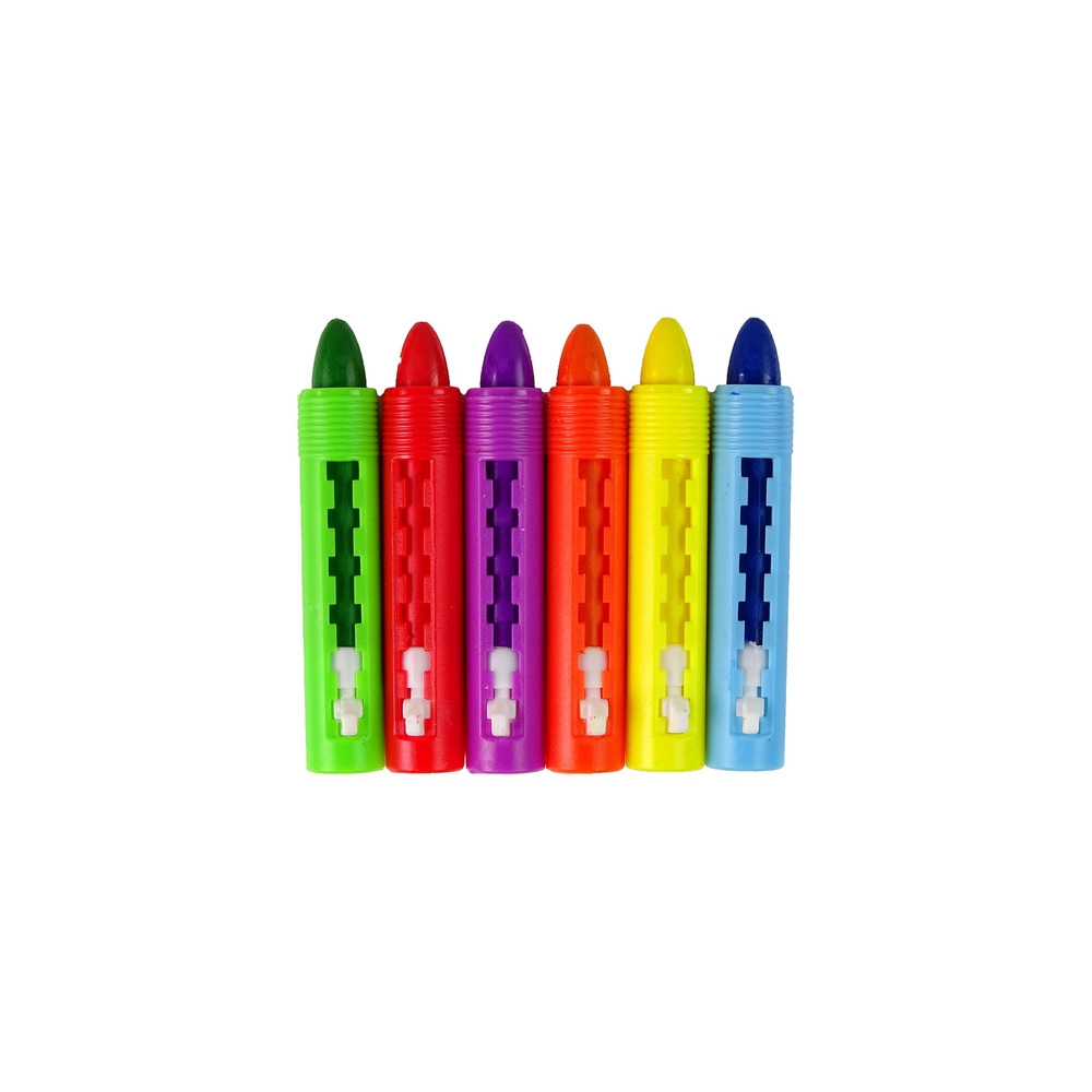 Pastelinių kreidelių rinkinys LEANTOYS, 6 vnt., 7cm