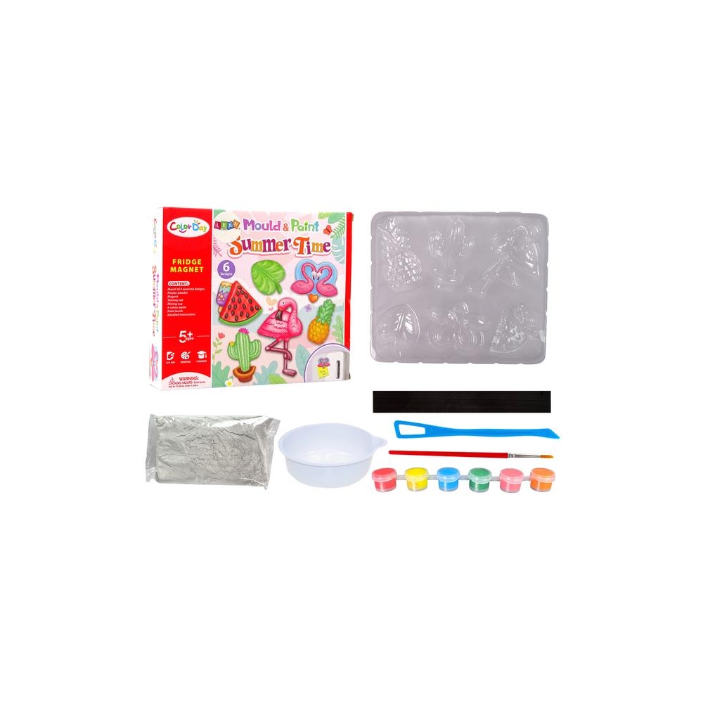 DIY Painting Kit Holiday Flamingo Watermelon Plaster Magnets