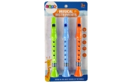 Set of Three Flutes for Children Animals