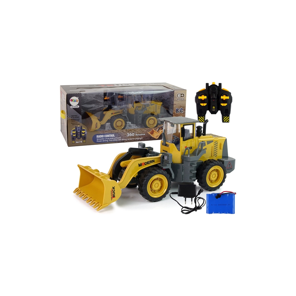 Huge excavator R/C loader Remote-controlled 360-degree rotation LED lights