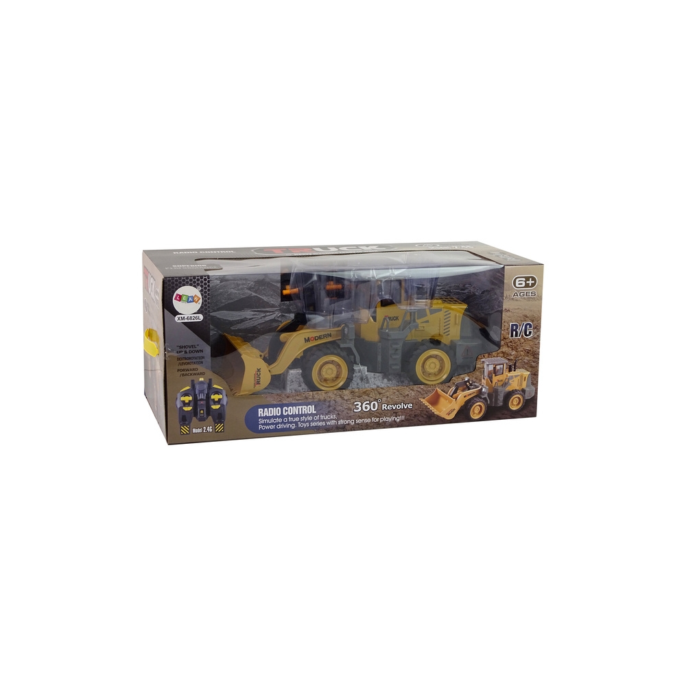 Huge excavator R/C loader Remote-controlled 360-degree rotation LED lights