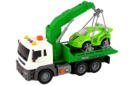 Car Transporter Roadside Assistance Tow Truck 1:16 Green Sound Lights