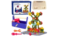 Building Blocks Set in Tool Box + Battery-driven screwdriver DIY TOOL BOX