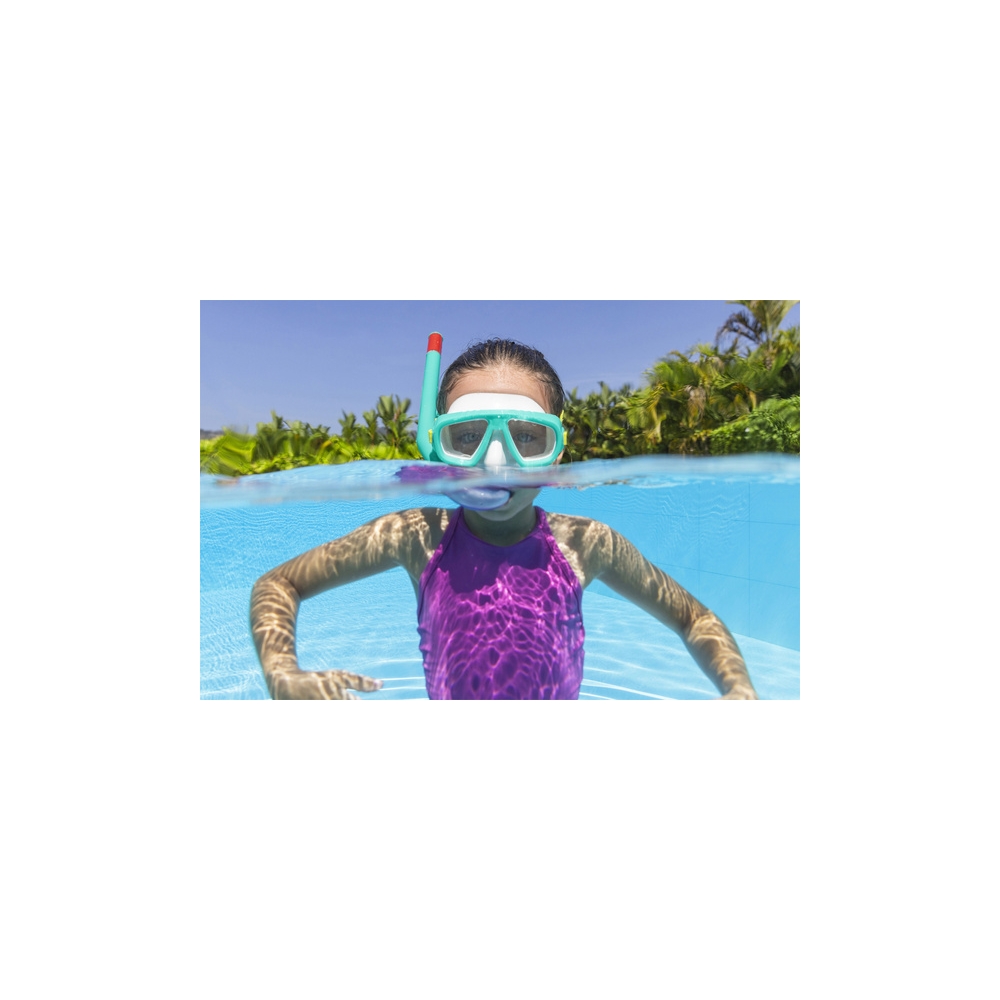 Diving Mask With Snorkel Blue Bestway 24018