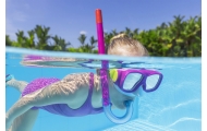 Diving Set Mask, Snorkel, Fins Pink Bestway 25019