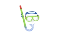 Diving Set Mask, Snorkel, Fins Green Bestway 25019