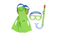 Diving Set Mask, Snorkel, Fins Green Bestway 25019