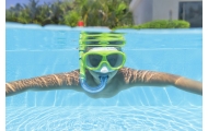 Diving Set Mask, Snorkel, Fins Green Bestway 25019