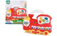 Interactive Piano Locomotive Sound Animals Vehicle Sounds Melodies Red
