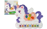 Interactive Piano Unicorn Sound Animals Vehicle Sounds Melodies White