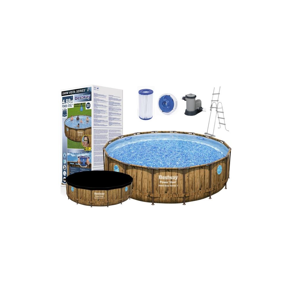 Basen ogrodowy stelażowy 488 x 122 cm Bestway 56725