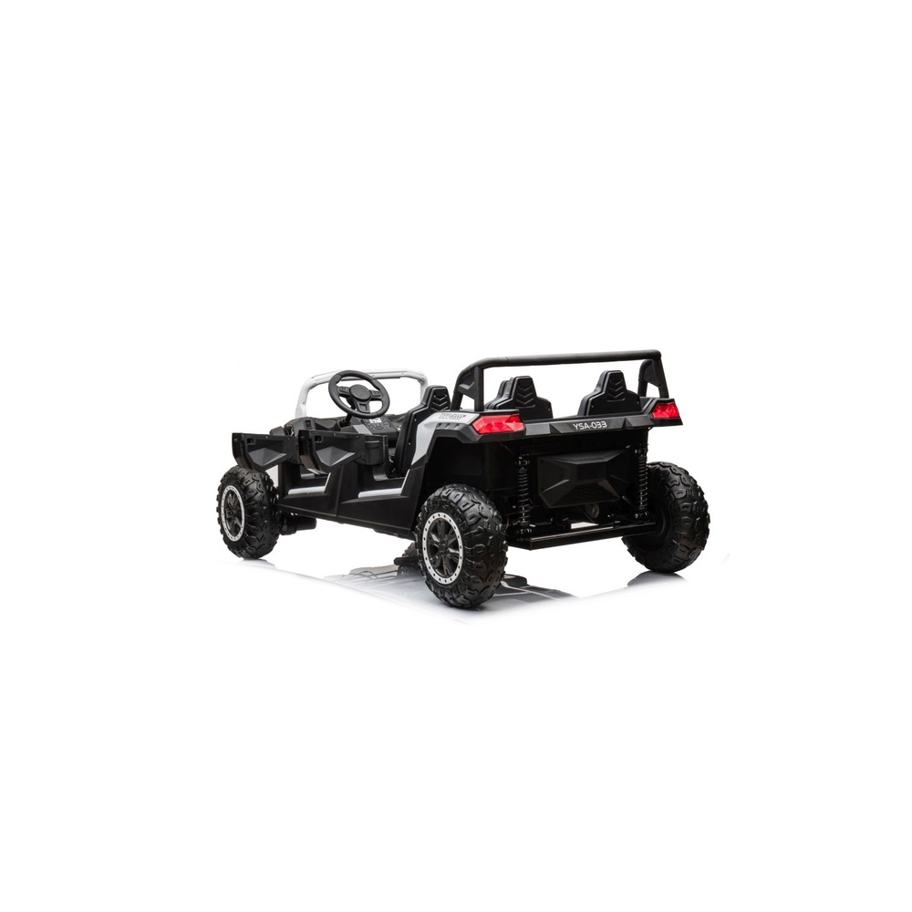Keturvietis elektrinis Buggy A033 4x4 24V, White-Elektromobiliai vaikams, Keturračiai ir bagiai-e-vaikas
