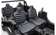 Keturvietis elektrinis Buggy A033 4x4 24V, White-Elektromobiliai vaikams, Keturračiai ir bagiai-e-vaikas
