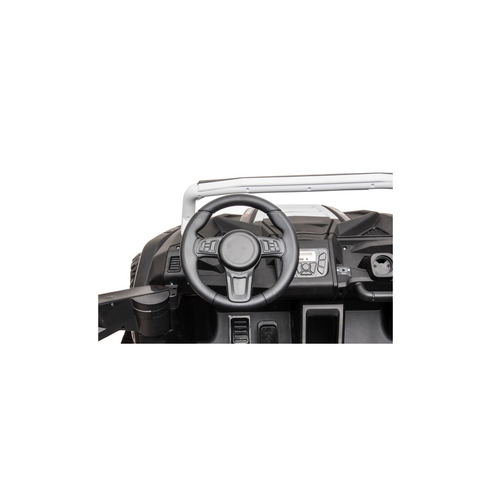Keturvietis elektrinis Buggy A033 4x4 24V, White-Elektromobiliai vaikams, Keturračiai ir bagiai-e-vaikas