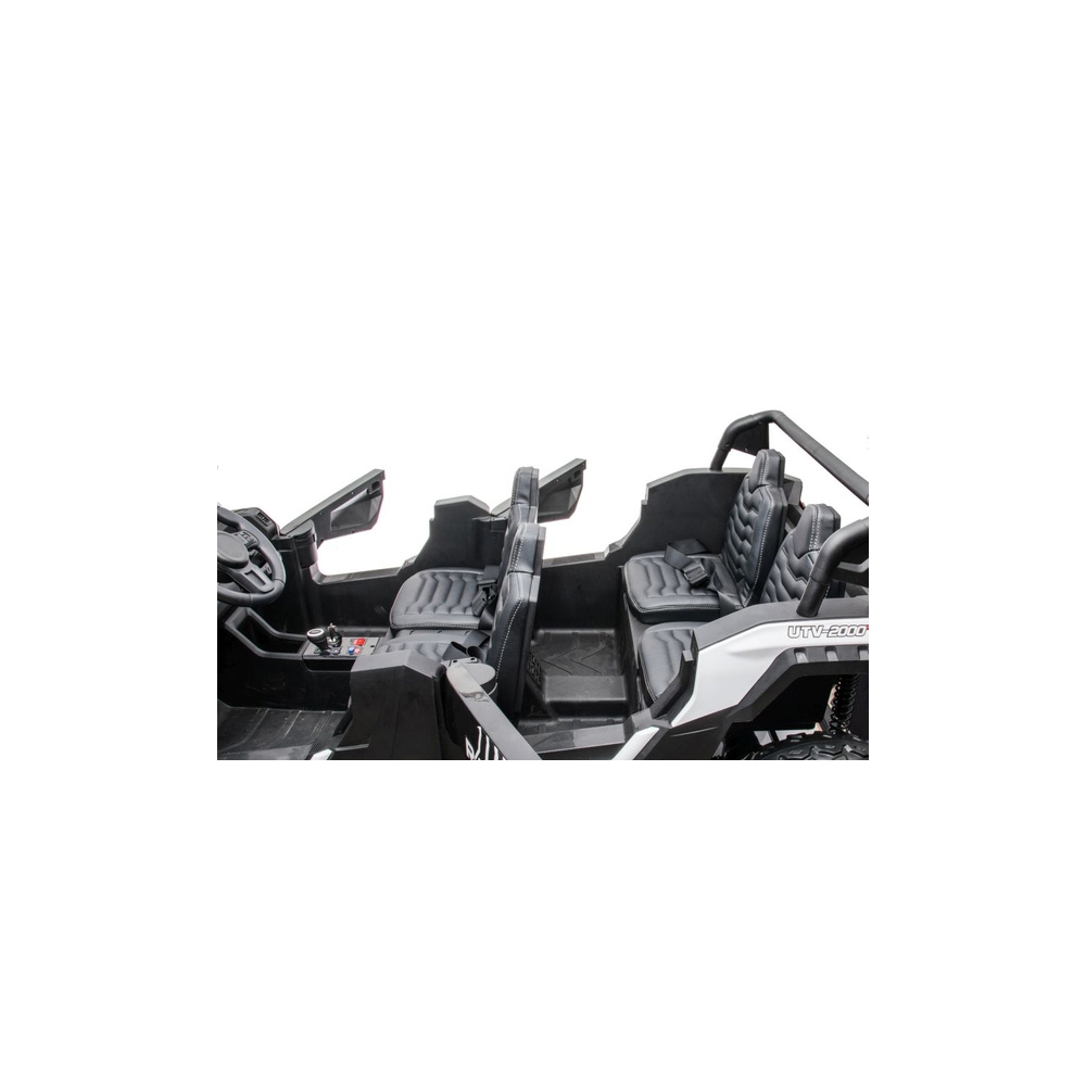 Keturvietis elektrinis Buggy A033 4x4 24V, White-Elektromobiliai vaikams, Keturračiai ir bagiai-e-vaikas
