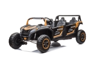 Keturvietis elektrinis Buggy A033 4x4 24V, Gold-Elektromobiliai vaikams, Keturračiai ir bagiai-e-vaikas