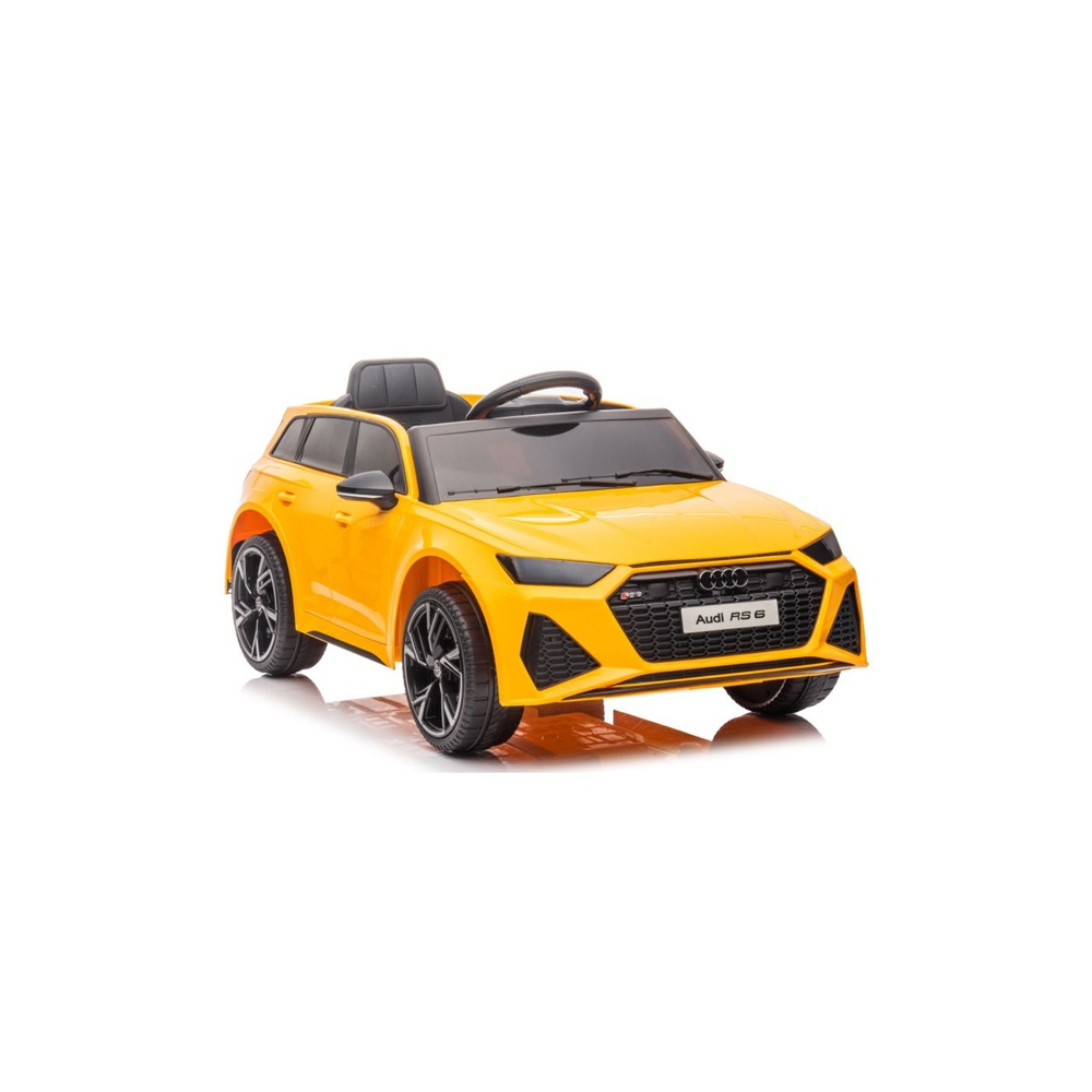 Elektromobilis Audi RS6 BRD-2118, Yellow-Elektromobiliai vaikams, Visureigiai-e-vaikas