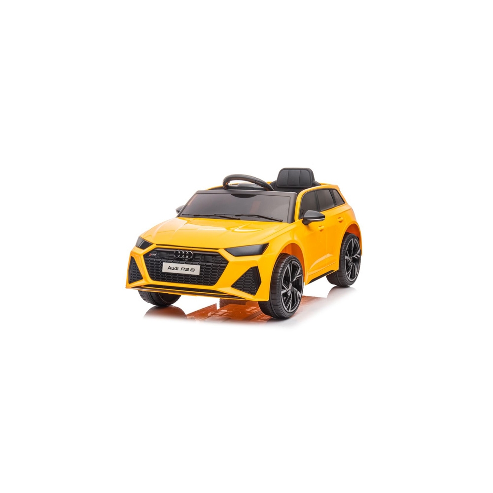 Elektromobilis Audi RS6 BRD-2118, Yellow-Elektromobiliai vaikams, Visureigiai-e-vaikas