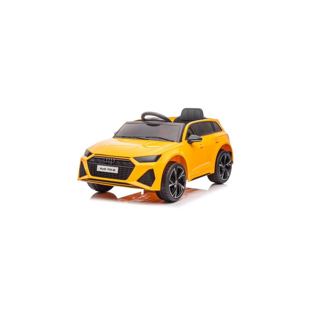 Elektromobilis Audi RS6 BRD-2118, Yellow-Elektromobiliai vaikams, Visureigiai-e-vaikas