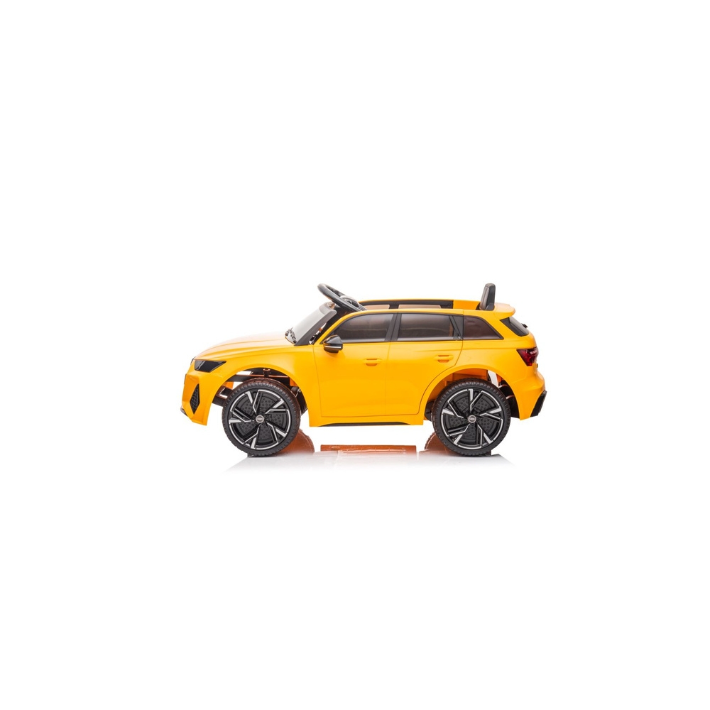 Elektromobilis Audi RS6 BRD-2118, Yellow-Elektromobiliai vaikams, Visureigiai-e-vaikas