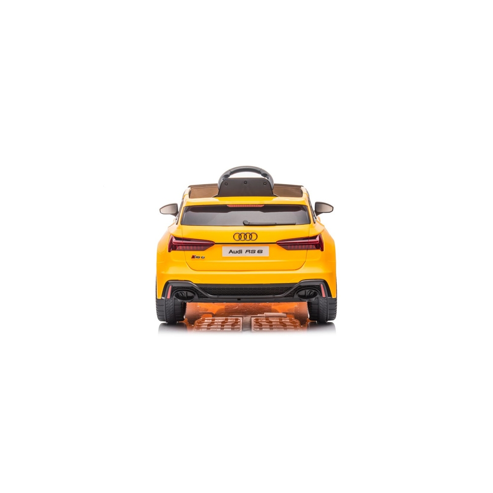 Elektromobilis Audi RS6 BRD-2118, Yellow-Elektromobiliai vaikams, Visureigiai-e-vaikas