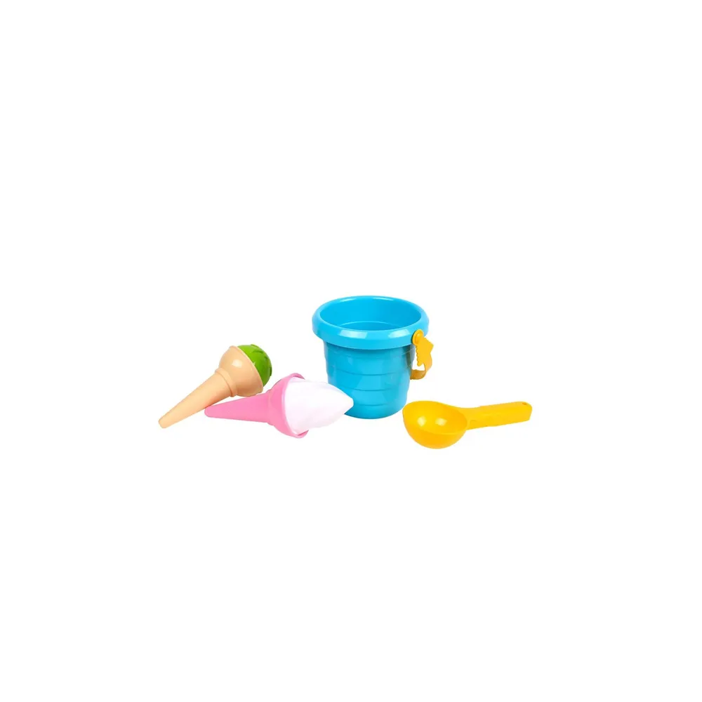Ice Cream Sand Set Blue Bucket Spoon 5736