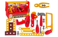 Tool Box Hammer Pliers Red