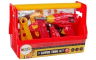 Tool Box Hammer Pliers Red