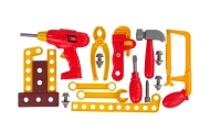 Tool Box Hammer Pliers Red