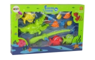 Large Fishing Set with fishing rod Let's Go Fishing ! 11 elements