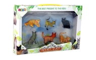 Set of 6 Figures  Domestic cats of various breeds