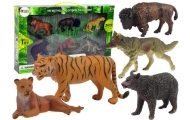 African Forest Animals Figure Set Bear Tiger