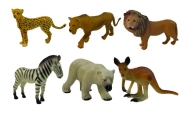 Figūrėlių rinkinys Afrika Laukiniai gyvūnai Kengūra Zebras