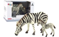 Zestaw 2 Figurek Zebra z Młodym Zebry Figurka Zwierzęta
