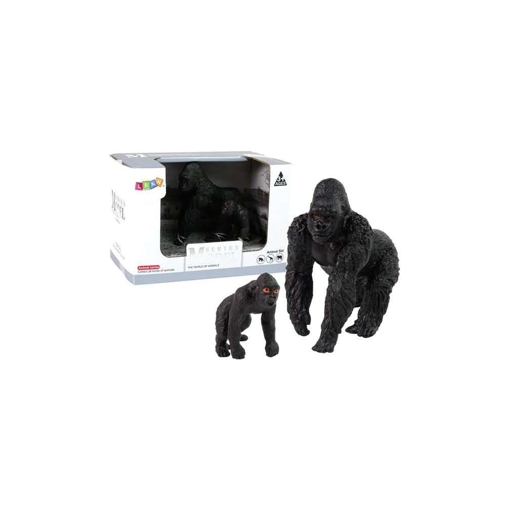Set of 2 Gorillas figurines  Animals of the World series