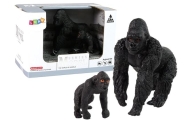 Set of 2 Gorillas figurines  Animals of the World series