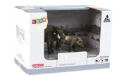 Set of 2 Figures African warthog with young  Animals of the World Series