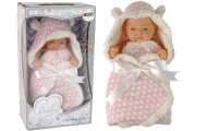 Sweet Baby Bean Puppet Pink Bow