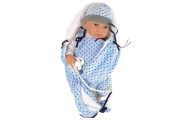 Baby Doll 46 cm Blue Dummy Star Blanket