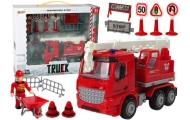 Fire Brigade Set Crane Road Signs Firefighter