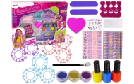 Large Nail Painting Set Nail Lacquers Stickers Separators