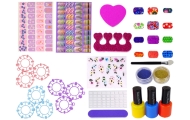 Nail Painting Set Nail Lacquers Stickers Patterns Glitters