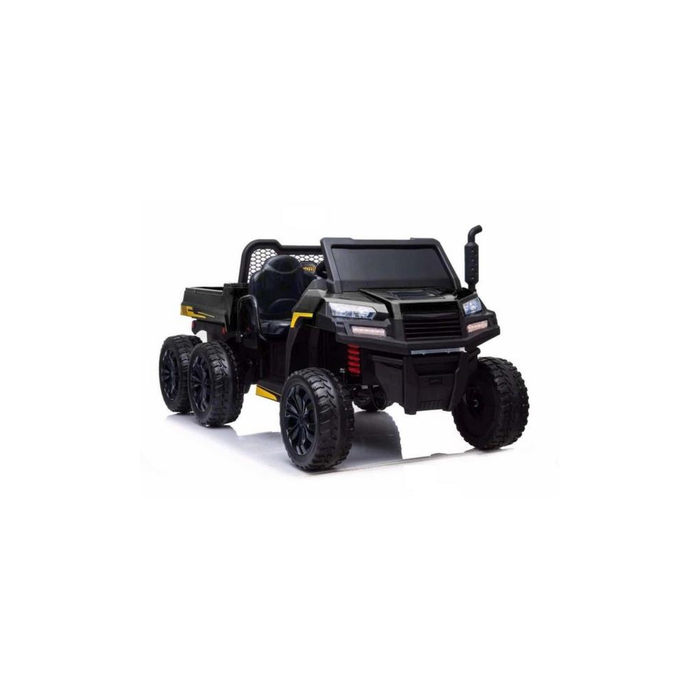 Akumuliatorinė transporto priemonė A730-2 Black 24V-Elektromobiliai vaikams, Sunkvežimiai-e-vaikas