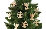 Christmas Wooden Angel Bomb Christmas Tree Ornament