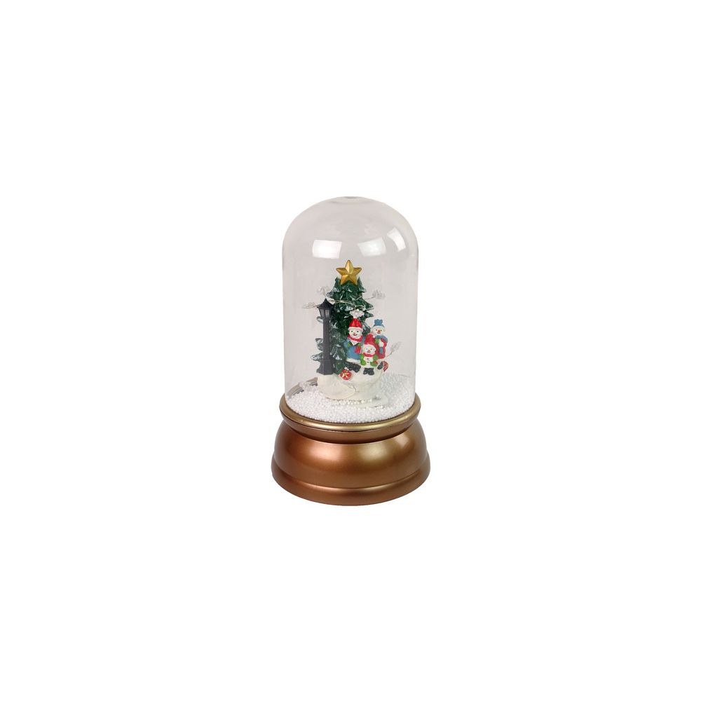 Christmas Glass Ornament Snowmen Christmas Tree Decoration Gold