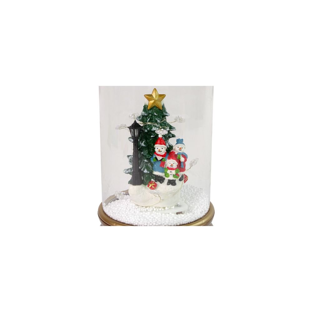 Christmas Glass Ornament Snowmen Christmas Tree Decoration Gold