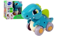 Dinosaur on Wheels Blue Figure