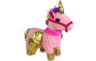 Mascot Interactive Horse Pink Golden Wings Music